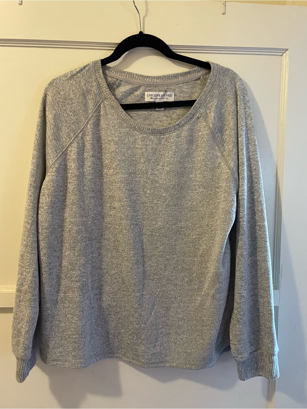 Karen Neuburger Live Love Lounge Light Heather Gray Sweatshirt